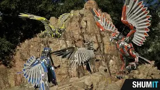 Cinematic preview: Sci-fi Falcon. Gameready character