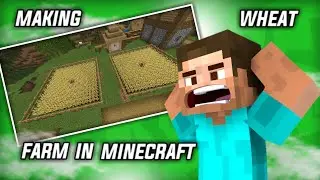 Making wheat farm in Minecraft survival series 4 | Making wheat farm in Minecraft Pocket edition