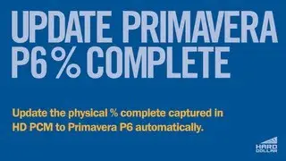 Update Primavera P6 % Complete