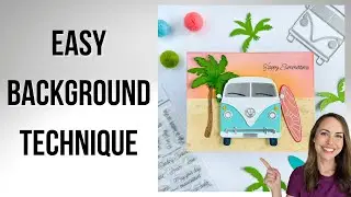 EASY Ink Blended Background Technique with Minimal Supplies