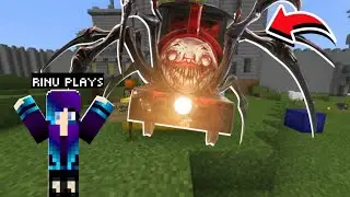 I spawn Choo Choo Charles in Minecraft 😅 #rinuplays