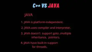 difference between c++ and java | c++ vs java 