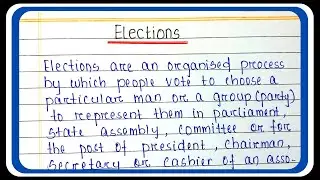 election essay in English | Essay on Election In India In English | Essay writing in English