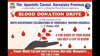 Blood Donation Drive on the occasion of Bicentennial Birth Anniversary of Venerable Mother Veronica