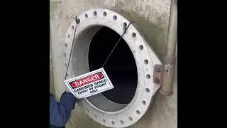 Confined Space Entry Protection Safety Sign | CableSafe