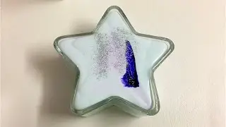 Glossy Jiggly Milk Slime Satisfying ASMR | Fairyslimesss 2018