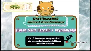 PPKn KELAS 1 SD TEMA 2 SUBTEMA 1 ATURAN SAAT BERMAIN/BEROLAHRAGA #sd #aturan #sarahputrimaulana