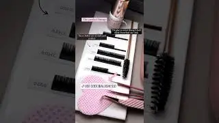 Lash Tech Inspo for beginner lash tray lineup #lashes #shorts