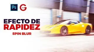Photoshop Tutorial | Efecto de Rapidez | How to Use the SPIN BLUR
