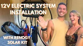 AMBULANCE VAN BUILD | How to Install Solar Panels + 12V Electric System (Part  2)