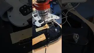 How I fitted a Schaller Lockmeister Floyd Rose type bridge to a Fender Strat Guitar #luthier