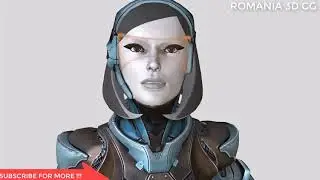 FREE GAME CHARACTER  FOR  iCLONE 5,6,7 ROBOT GIRL + 3D max ,blender ,iclone ,cinema 4d