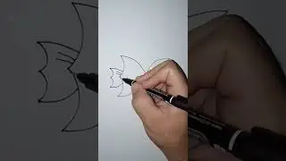 Cute Fish Drawing from Letter x #drawing #shortvideo #shortsart #creative #shorts #short