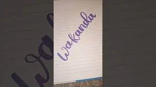 W is for Wakanda! #handwriting #lettering #handlettering #satisfying