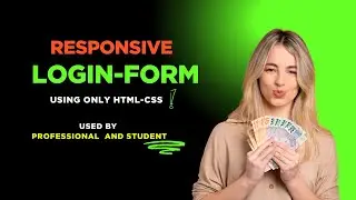 How to make a login form using HTML, CSS  - beautiful login form using html, css 