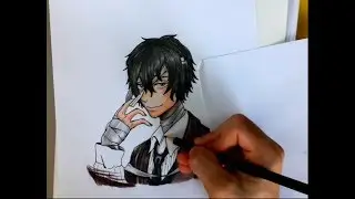 Osamu Dazai (Bungo Stray Dogs) SPEED DRAWING