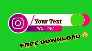 Instagram green screen follow button|Instagram green screen animation