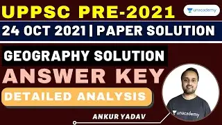 UPPSC Answer Key 2021 | PCS PRE 2021 | History & Science | 24 Oct 2021 | Solved Paper | Ankur Yadav