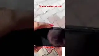 Water resistant test