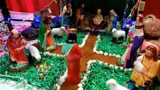 Christmas Crib-2020/Christmas Crib Decoration/Simple Christmas Crib/Christmas kudil decoration