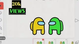 Among us finger animation in flipaclip | Among us | Animation tutorial.