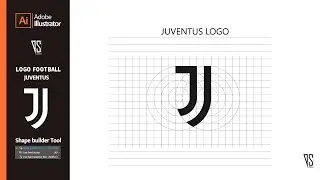 How to design logo football/Juventus logo/Adobe Illustrator/tutorial