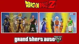 Dragon Ball Z intro recreated in GTA V Side by Side Comparison