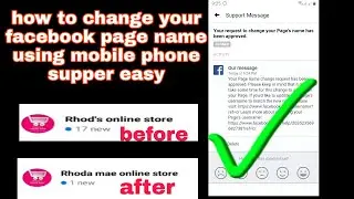 HOW TO CHANGE FACEBOOK PAGE NAME USING MOBILE PHONE FULL TUTORIAL 2020