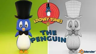 The Penguin (Playboy Penguin) - (Looney Tunes) - Character Modeling - Blender 2.93.4