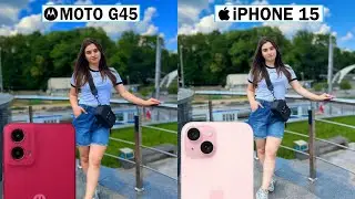 Motorola Moto G45 5G Vs iPhone 15 Camera Test Comparison