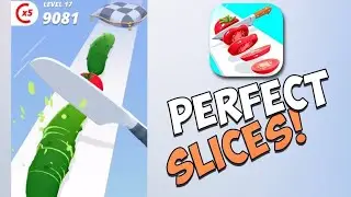 Perfect Slices Android Game | Mobile Game Video For kids /satisfying video