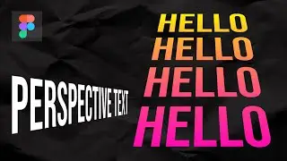 PERSPECTIVE TEXT | Figma Tutorial
