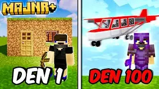 Přežil jsem 100 Minecraft DNÍ na MAJNR+