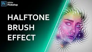 Halftone Brush Effect In Photoshop cc 2021 | Photoshop Tutorial