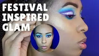 GLITTERY AND GLOWY FESTIVAL MAKEUP TUTORIAL
