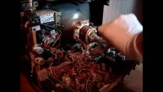 Дуга из  телевизора "Ореол" (он же сапфир) (television flyback arcs)