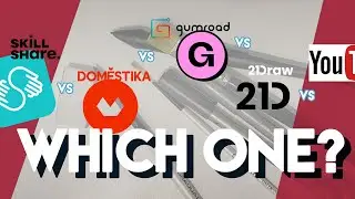 NO ART SCHOOL? 5 Best value sites to learn art: Skillshare vs Domestika vs Gumroad vs 21 Draw vs ?