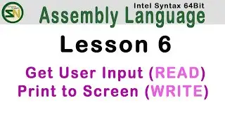 ASM Language: How to get input (sys_read) from the user in Assembly.  Lesson 6. Intel-Syntax.