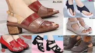 NEW GENUINE LEATHER ORTHOPAEDIC FOOTWEAR DESIGN FOR LADIES : SANDAL SLIP-ON BELLY SHOES