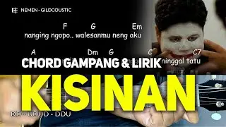 KUNCI GITAR KISINAN MASDDDHO tIwas tak gondeli tenanan, sayangku wes ora kurang-kurang