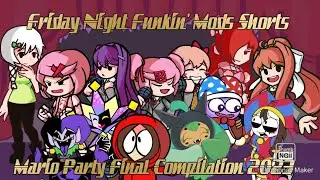 Friday Night Funkin' Mods Shorts - Mario Party Final Compilation 2023