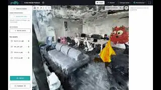 Beyond point cloud, we introduce texture/color mode in the Graffity web console.