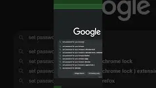 how to set browser password in chrome #shorts #techcoderav