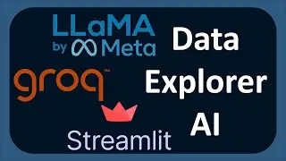 Data Explorer Streamlit App w/ GenAI | LLaMA3 by Meta