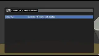 Blender 2.8 - View3D Operator - Camera Fit Frame To Selected