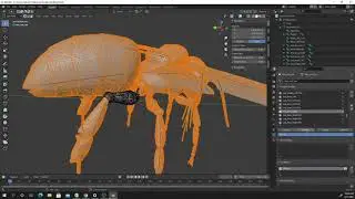 Rigging and animating a honeybee in Blender (Timelapse)