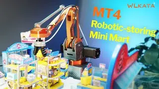 Watch WLKATA MT4 Run a Mini Mart Like Magic! Robot Robotic Arm 🛒🤖