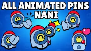 Nani Pins (NEW Animated Pins!) | Brawl Stars | Green Screen