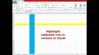 How to Highlight Active Row and Column in Excel (Based on Cell Selection)|Advance Excel Tutorial