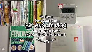 9K Özel Ders Çalıştığım Bir Akşam Vlog #studywithme  #lgs2026 